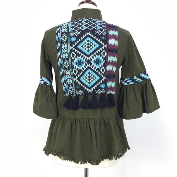 Beautiful Stories GR Fringe INKA UTIL Jacket, XS - Picture 3 of 7